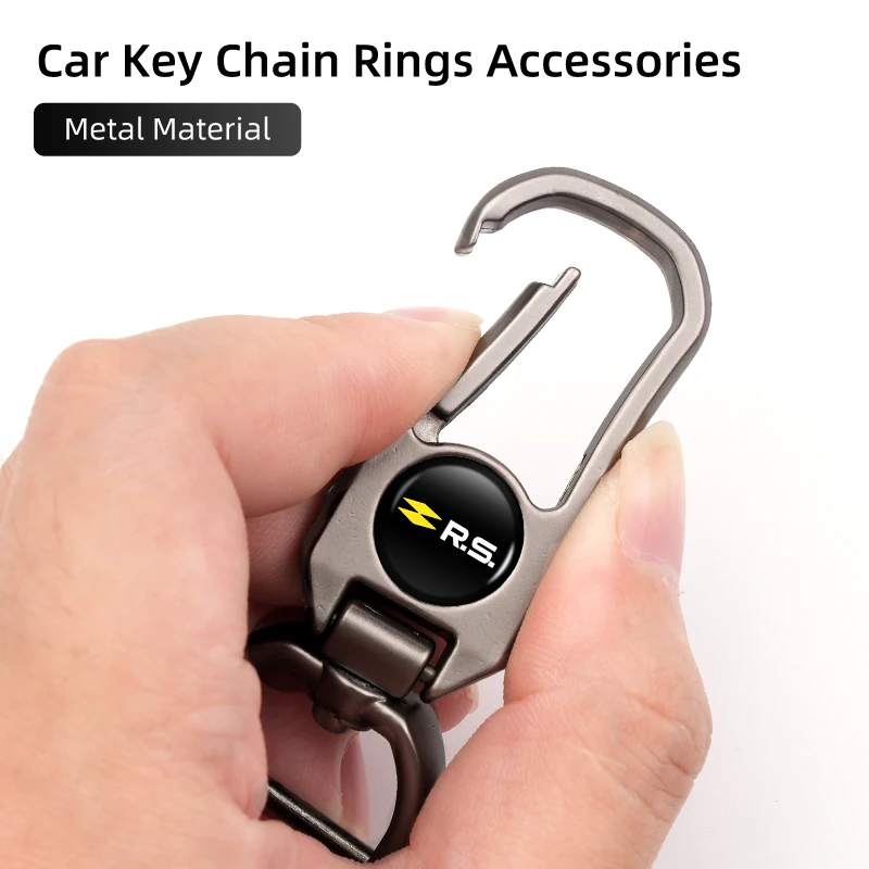 Металлический автомобильный брелок для ключей эмблемы аксессуары укладки Renaul RS