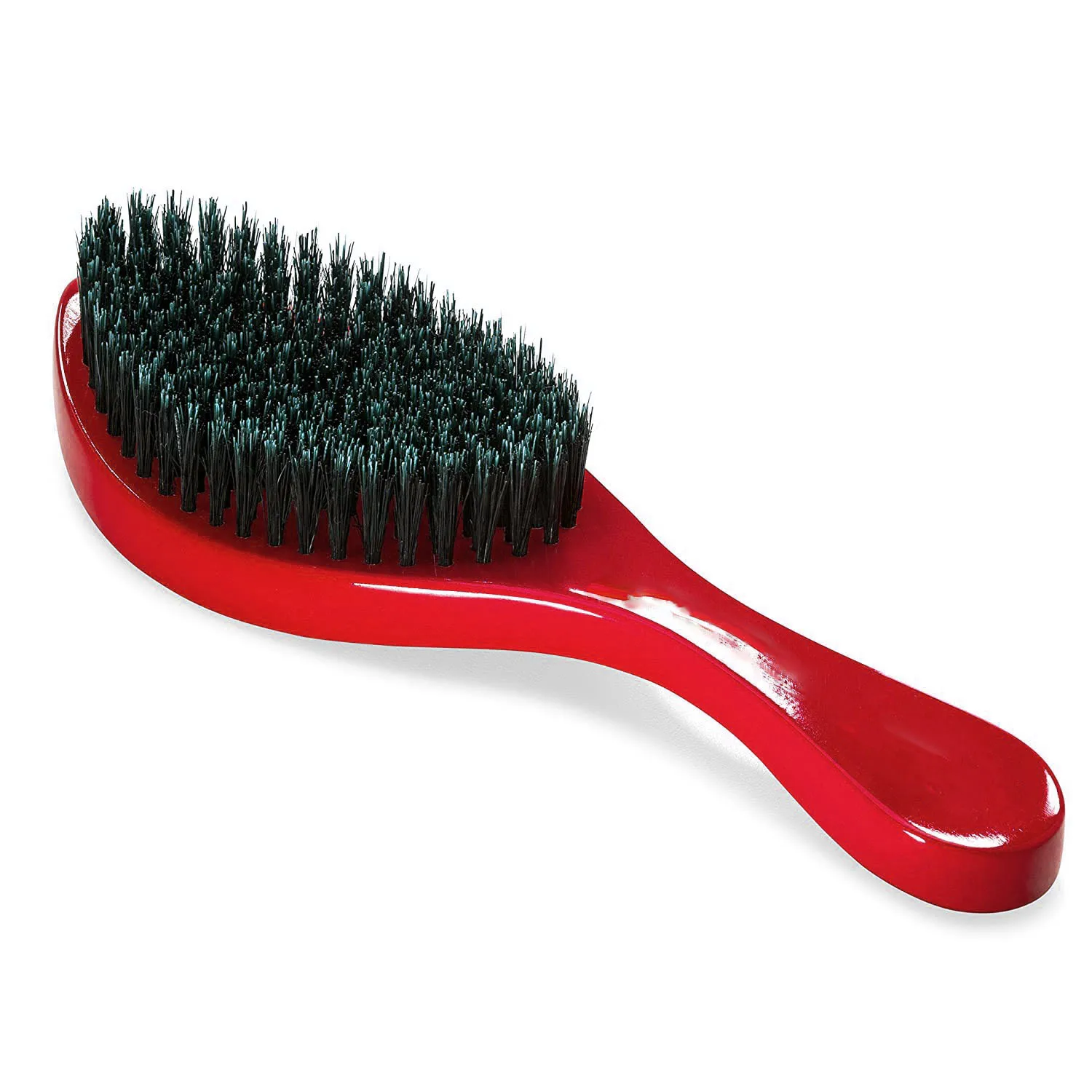 JounhTyiy Red Boar Bristle Professional Hairdresser Wave Brush for Men 360 Medium Hard Afro Man Wavy Curved Hairbrush Wholesale