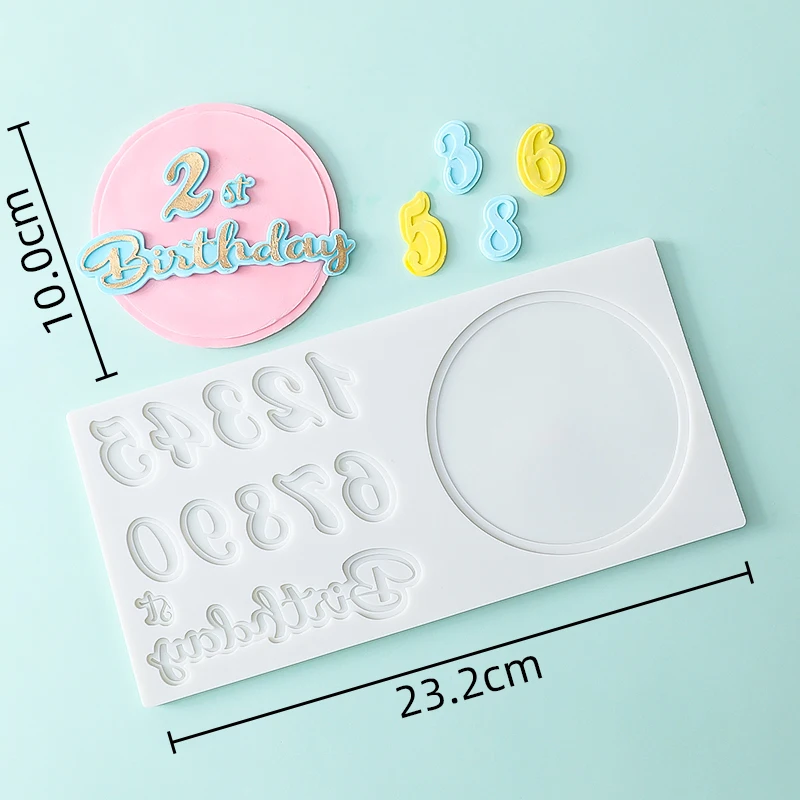 

Fondant Cake Silicone Baking Mould Number Uppercase Lowercase European Floral English Alphabet Birthday Bakery Accessories
