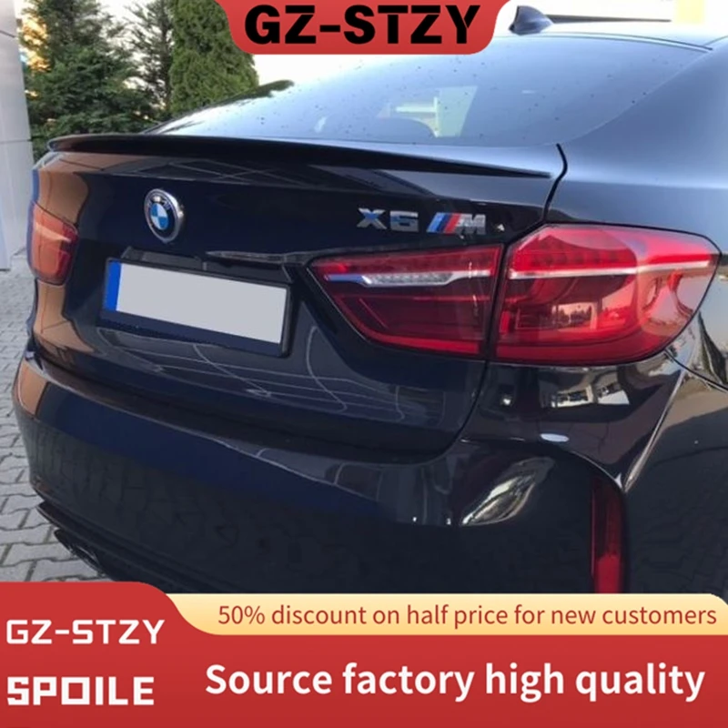 

Стайлинг автомобиля ABS X6 F16 2015-2019 задний спойлер крыло багажника для BMW X6 F16 M- Performance Style