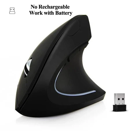 Вертикальная Эргономичная портативная проводная USB беспроводная мышь, перезаряжаемая игровая Bluetooth мышь для ПК, игрового компьютера, ноутбука, аксессуар