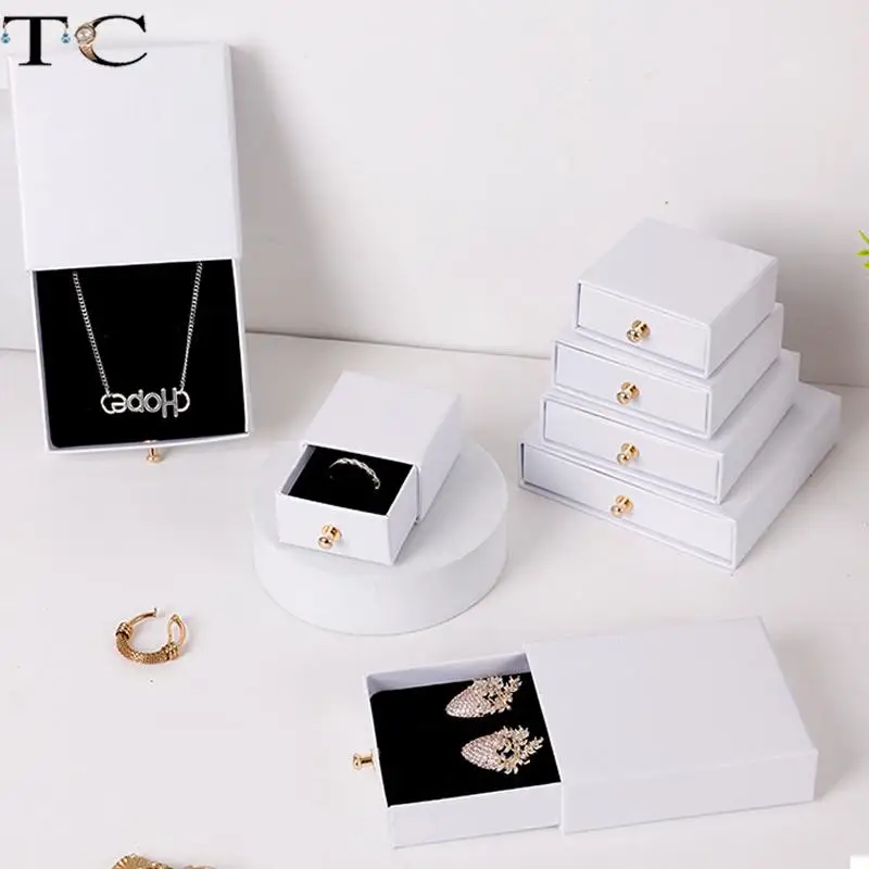 Коробка для хранения ювелирных изделий ожерелья Подарочная коробка 10 шт./партия -