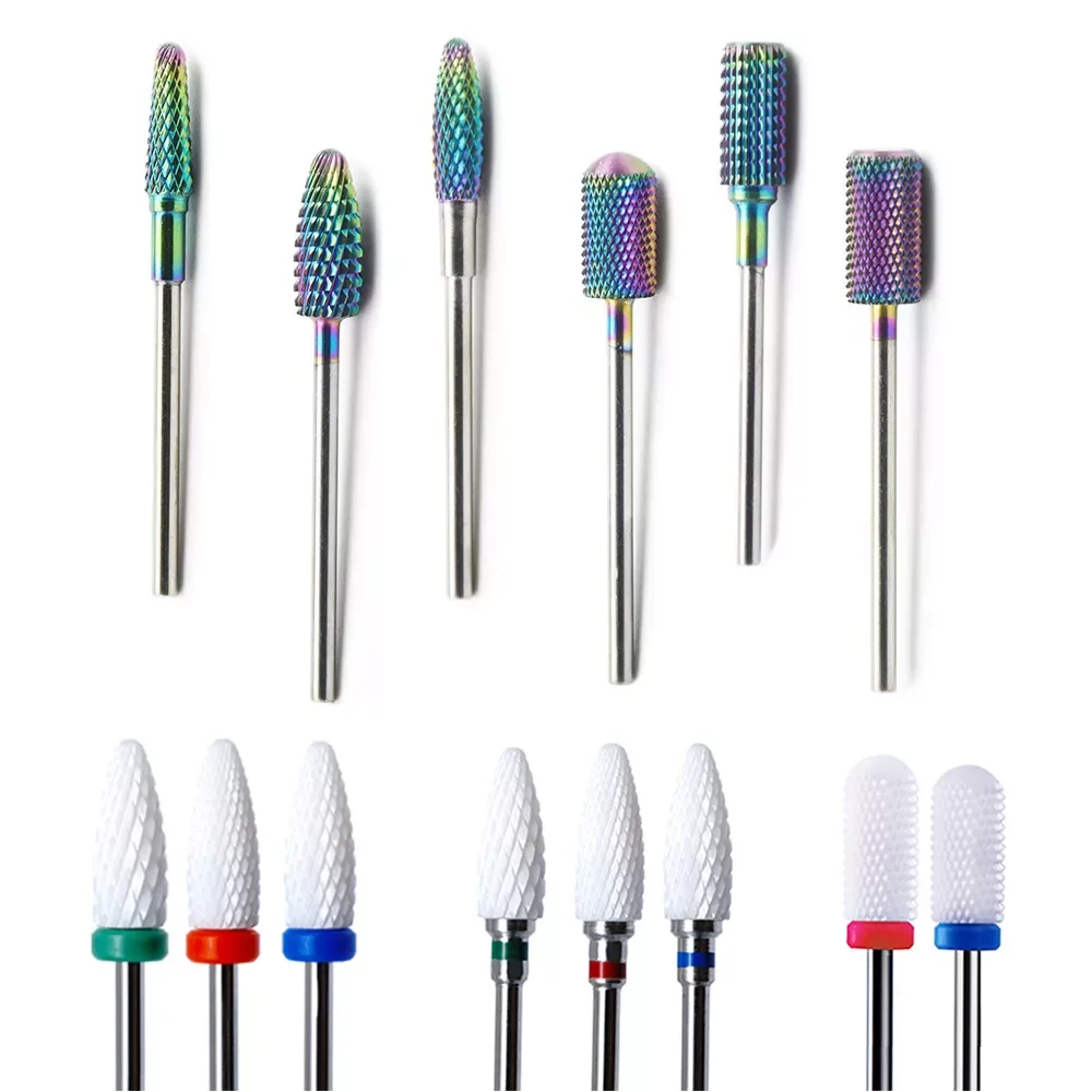 

1 Pcs Ceramic Nail Drill Bit For Manicure Machine Milling Cutter Mill Nail Files For Pedicure Nail Accesories Nail Art Tools
