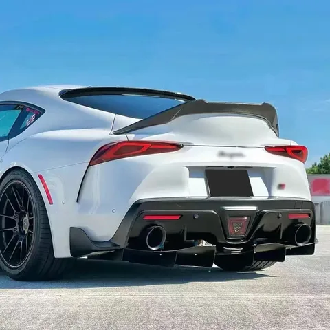 Для Toyota GR supra A90 A91 MK5 2019+ Спойлер на крышу из углеродного волокна Задние плавники Заднее крыло Багажник Верхний спойлер для губ Комплект кузова