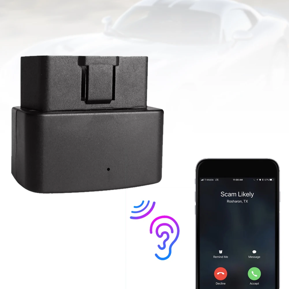 

Car GPS Tracker With OBDII Interface Vehicle Locator With Real Time Tracking/Speed Monitoring/ACC Status Detection Voice Monitor