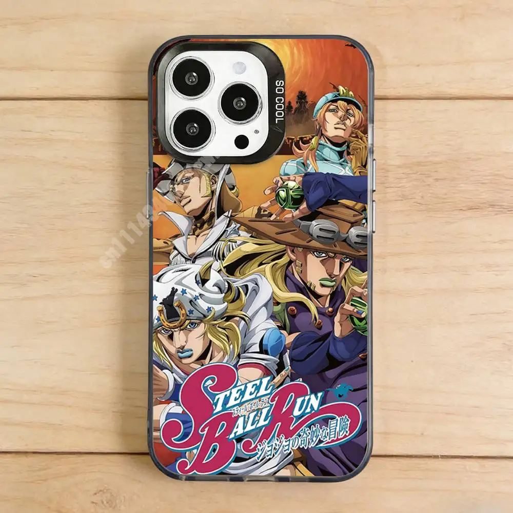 Чехол для телефона J-JoJo Part7 S-Steel B-Ball Run для iPhone 17 16 Pro Plus 15 14 13 Max Mini 12 11 X XS с защитным бампером Air Shield (art.: 3920dceef39a3) - 3920dceef39a3