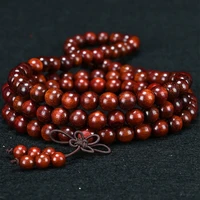 6mm natural sandalwood buddhist buddha meditation wood prayer bead mala bracelet bangles women men jewelry 108 beads bijoux