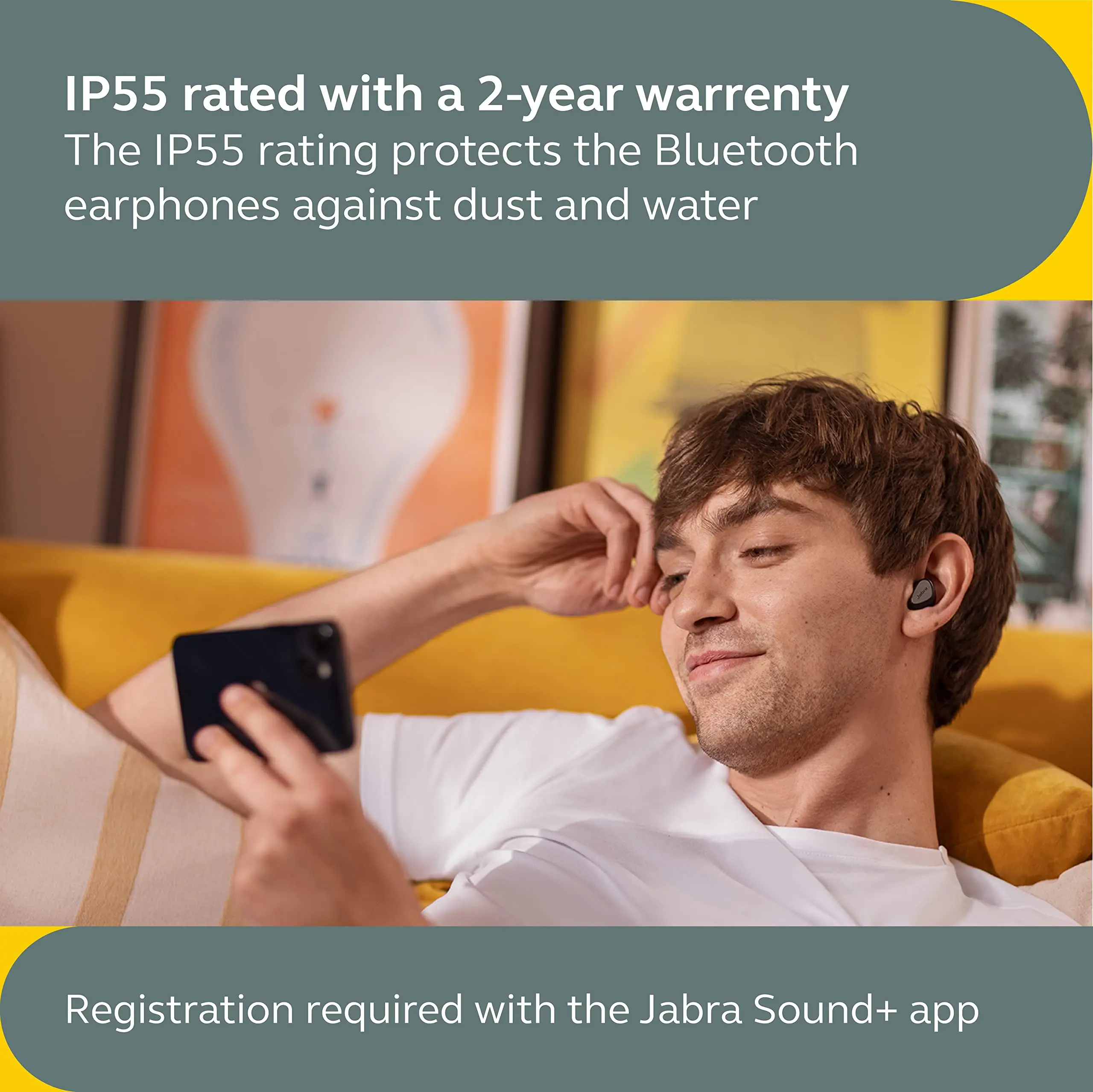 Original Jabra Elite 5 True Wireless Bluetooth Headphones Music Gaming headset Sports Running earphone ANC headphone