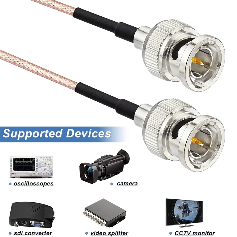 4 шт. 3G HD SDI кабель BNC 30 см 75 Ом для камер видеооборудование BMCC поддерживает
