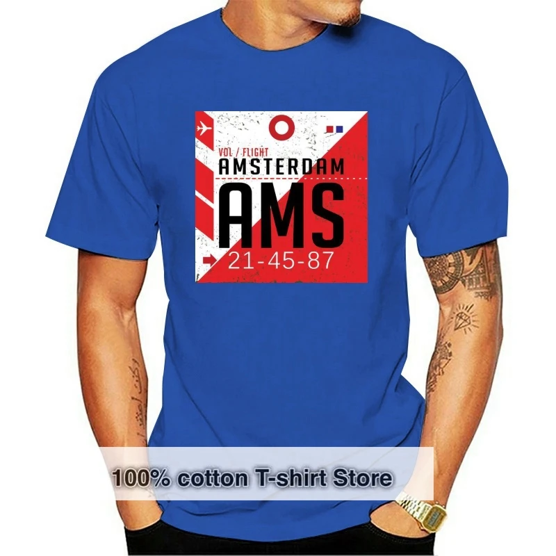 

Мужская футболка Амстердам, новые футболки для путешествий, Нидерландов, отдыха, Забавные топы, футболка, новые Забавные топы унисекс