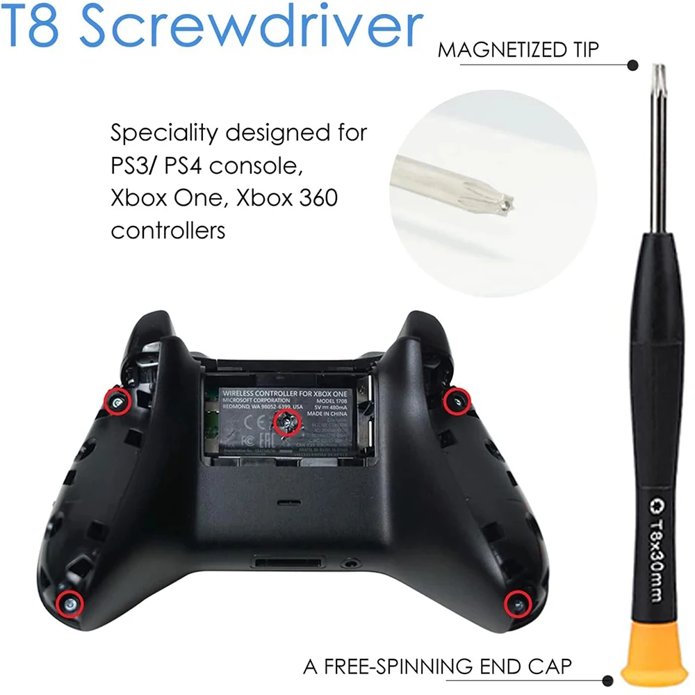 Набор инструментов inRobert для Xbox One Series Elite X S / Slim Controller Security Torx T8 T6 отвертка ремонта