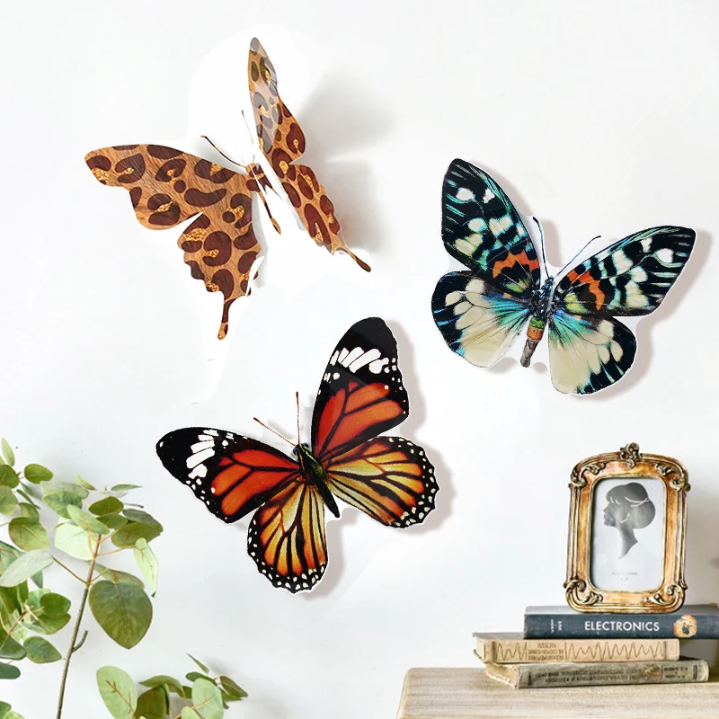 

Large 3D Stereo Butterfly Wall Stickers Decal for Kids Room Bedroom Home Decoration Butterflies Sticker Wedding Party Mural