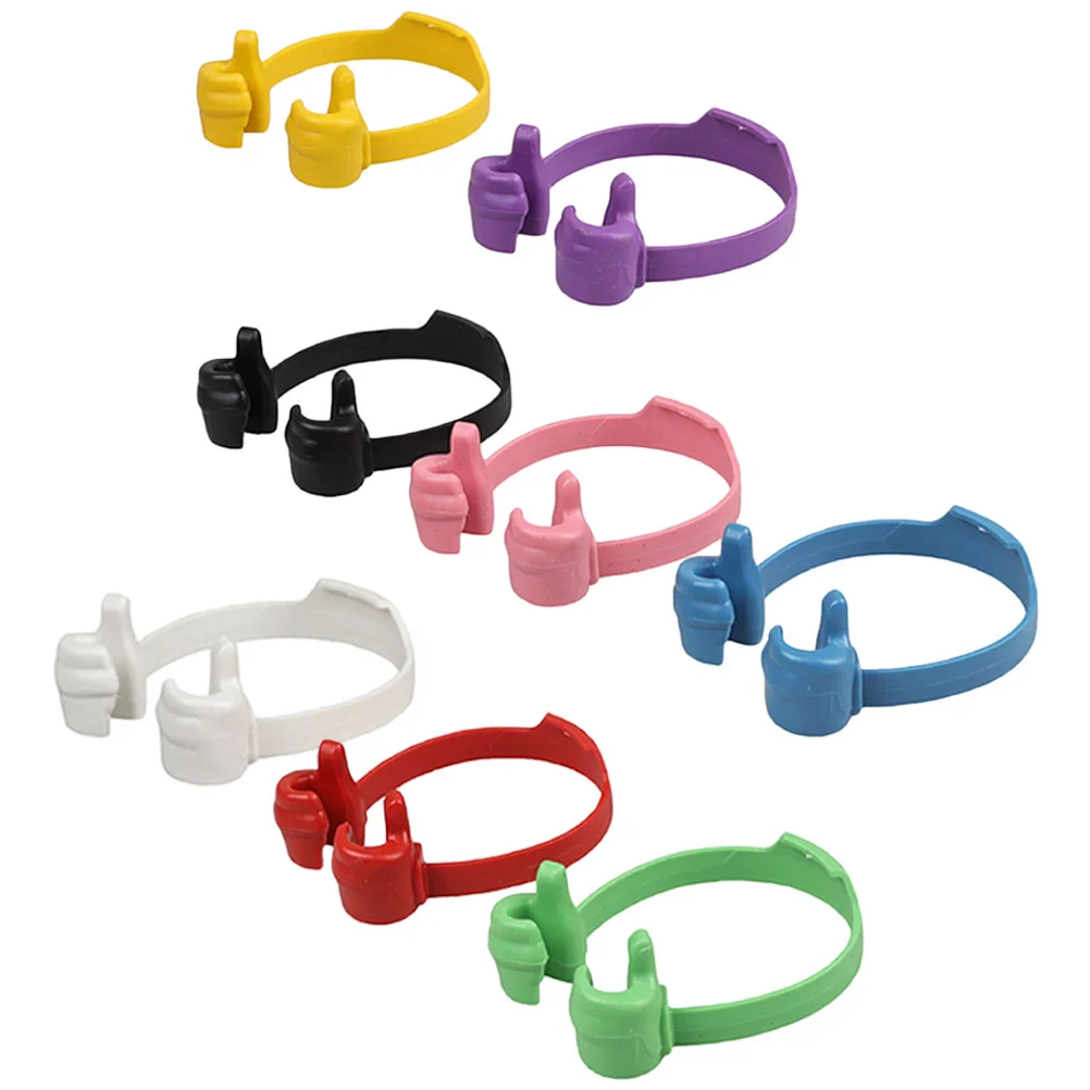 

8 Pcs Thumbs Up Phone Stands Small Wood Desk Lazy Thumb Stand Thumbs Lazy Thumb Stands Desktop Speaker Stand