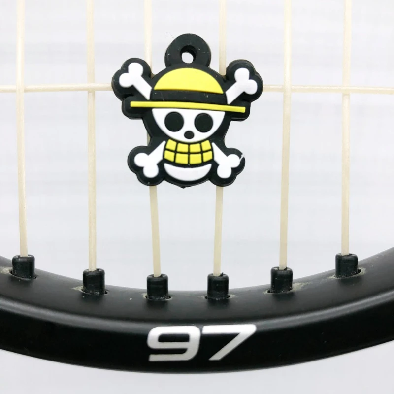 

One Piece Cartoon Animals Tennis Racket Vibration Dampeners Shock Absorber Silicone Personality Shock Absorber Clear Silica Gel