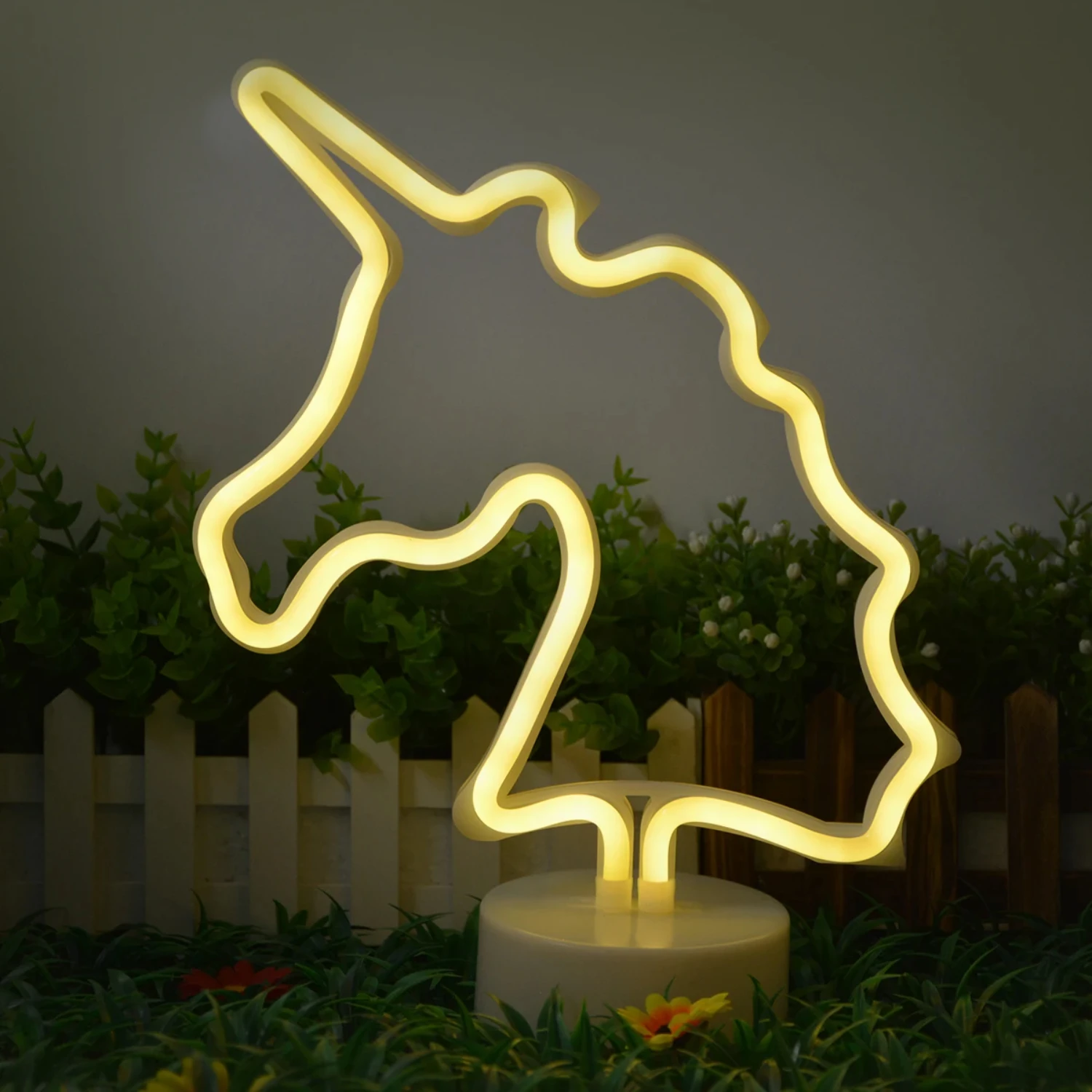 Фламинго Кактус Дерево Декор Спальня Настольная Лампа USB/Акумулятор Единорог