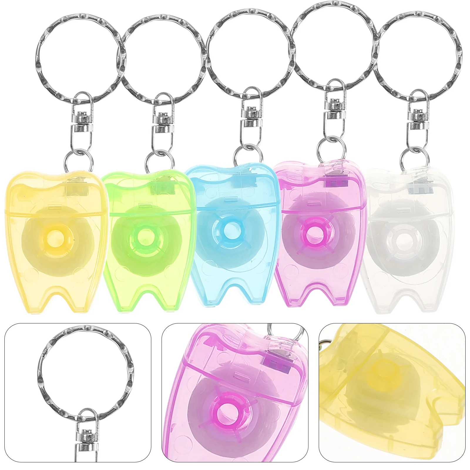 

5 Pcs Convenient Dental Floss Practical Plastic Toothpicks Long Mint Small Gift