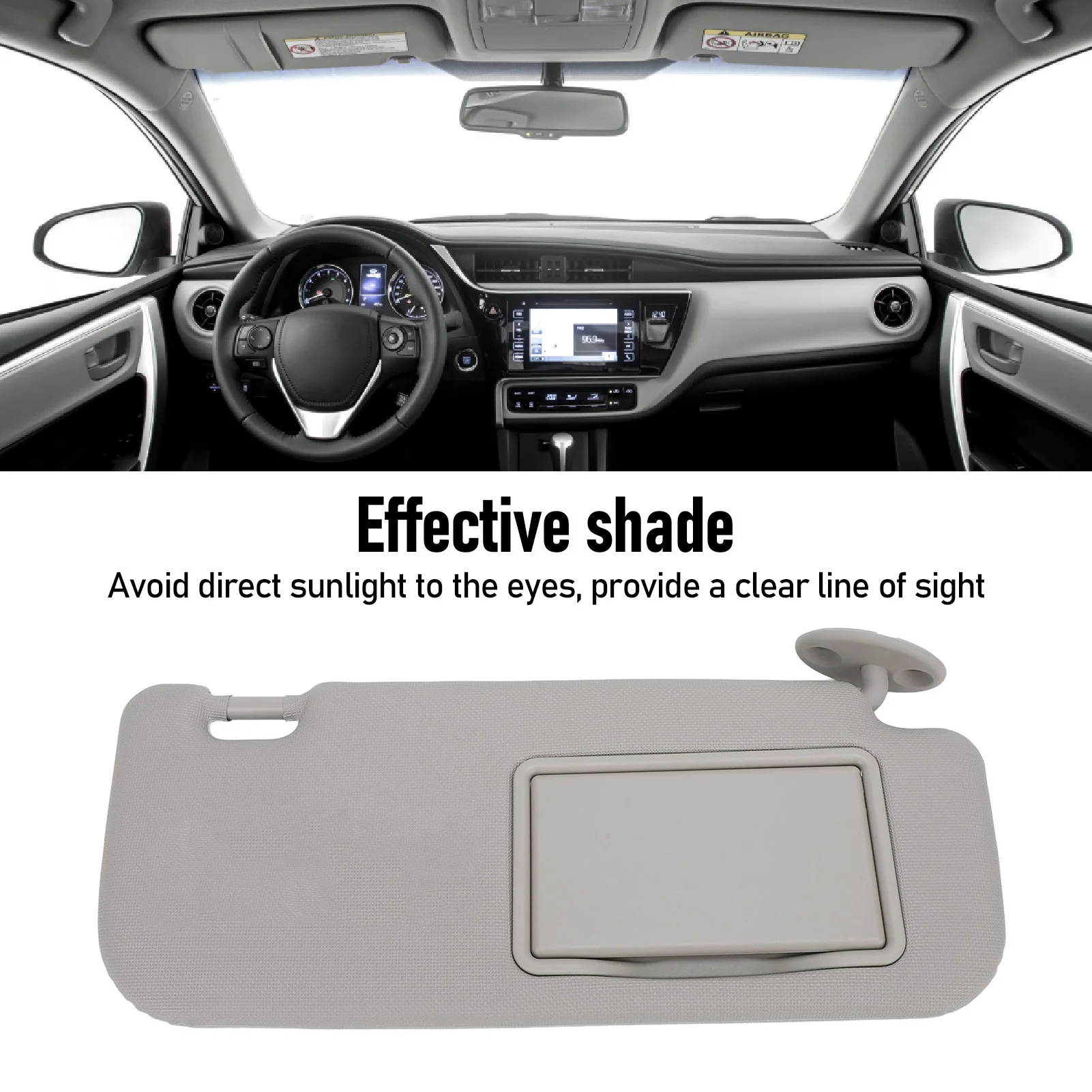 Автомобильный солнцезащитный козырек Передний правый 7431002 G40B0 Серый со стороны