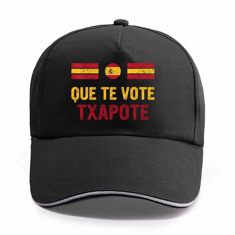 

Que Te Vote Txapote Hat Funny Spanish Text Meme Trend Retro Baseball Cap Casual Unisex Caps for Men Women