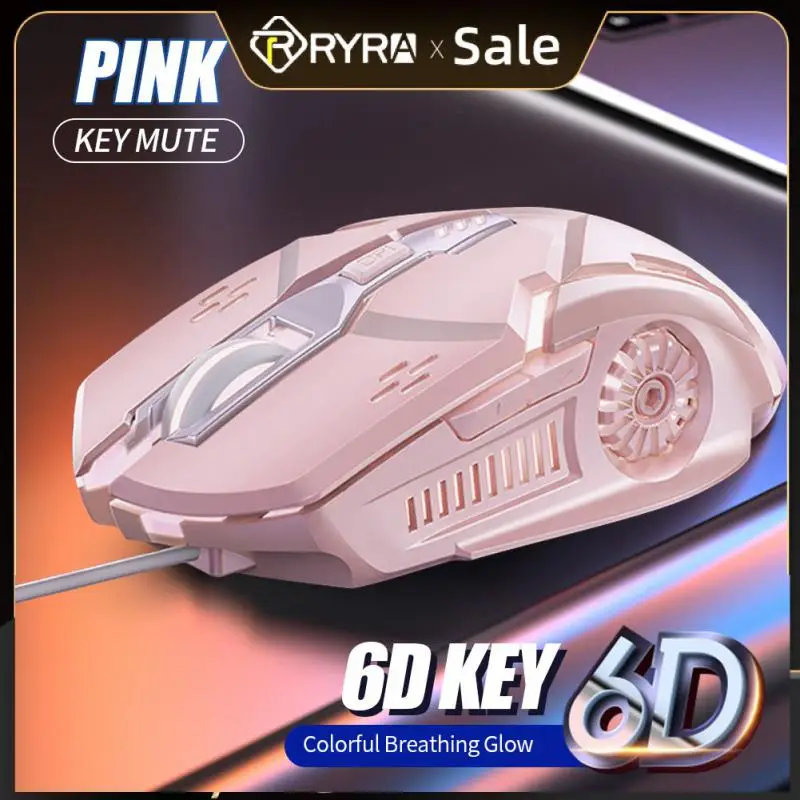 

RYRA Gaming Mouse Wired Mouse 6D 4-Speed DPI RGB Gaming Mouse for PUBG Computer Laptop Gaming Mouse