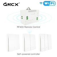 qncx rf433 wireless switch no battery remote control wall light wifi switch self powered no wiring needed wall panel transmitter
