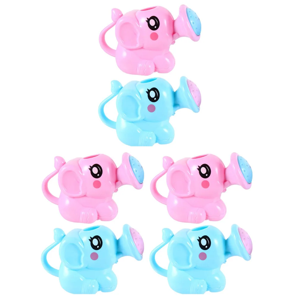 

6 pcs Elephant Watering Cans Baby Bathing Toy Baby Bath Shower Toy Toddler Bathing Toys