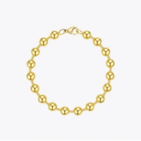 enfashion bead chain bracelets for women stainless steel gold color hip hop ball bracelet rock men jewelry dropshipping b192072