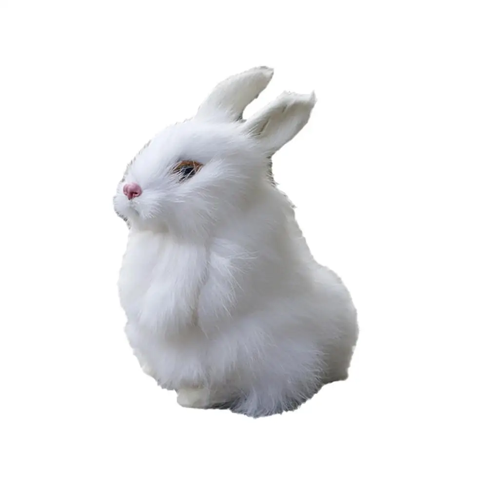 

Имитация Пасхи, Искусственный Мини реалистичный милый плюшевый кролик, Реалистичная игрушка-кролик, милый кролик, кукла, украшение для дома