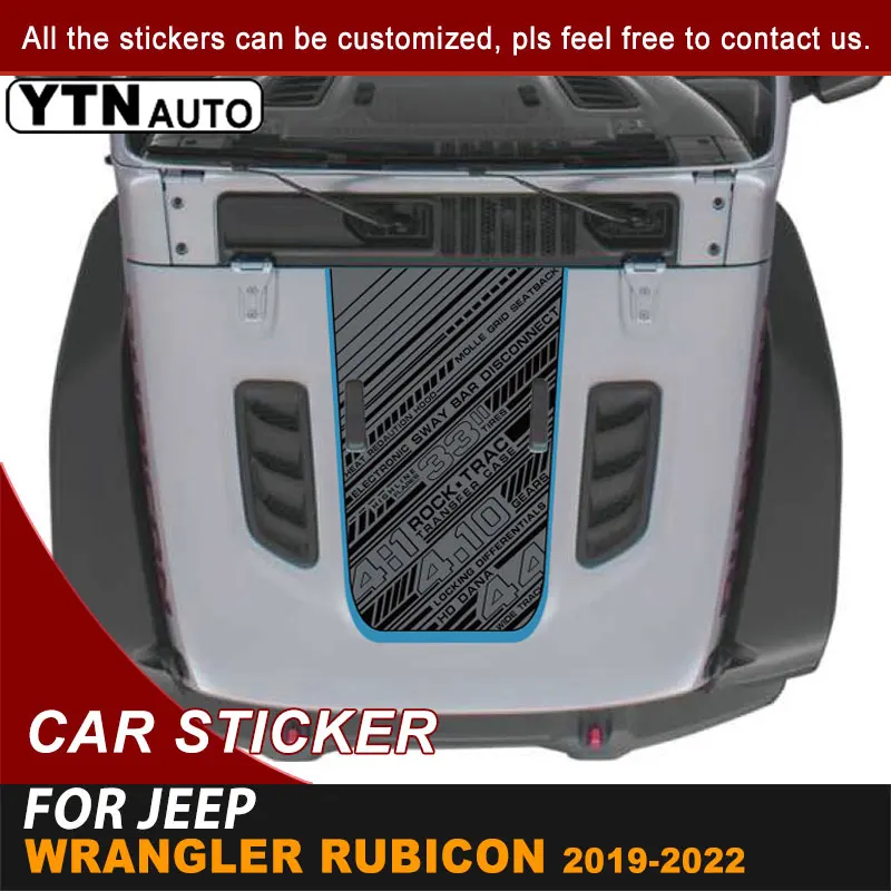 Виниловые Стикеры для Jeep Wrangler JL Rubicon 2019-2021 2022 |