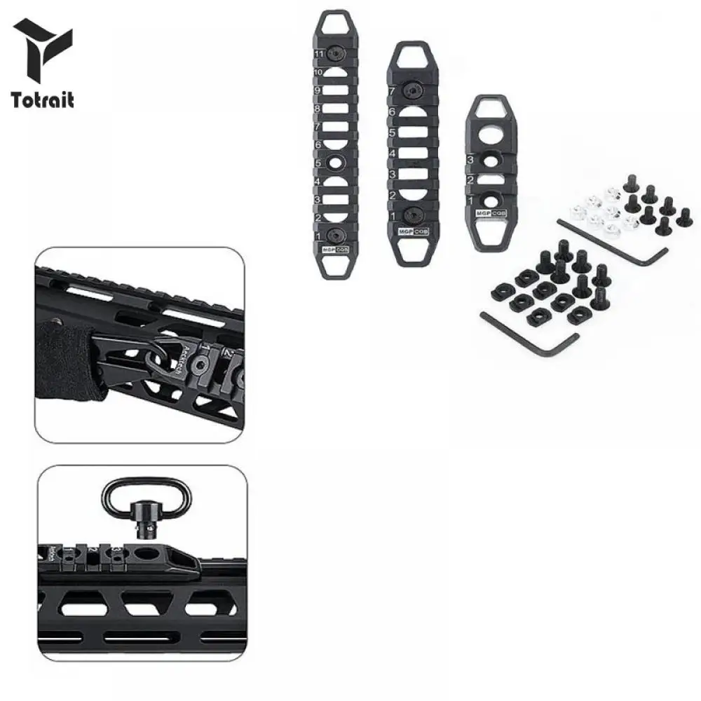

Tactical New Slots Mlok Keymod Rail Base Handguard Metal Rail Aluminum Picatinny Weaver For Hunting Gun Accessory