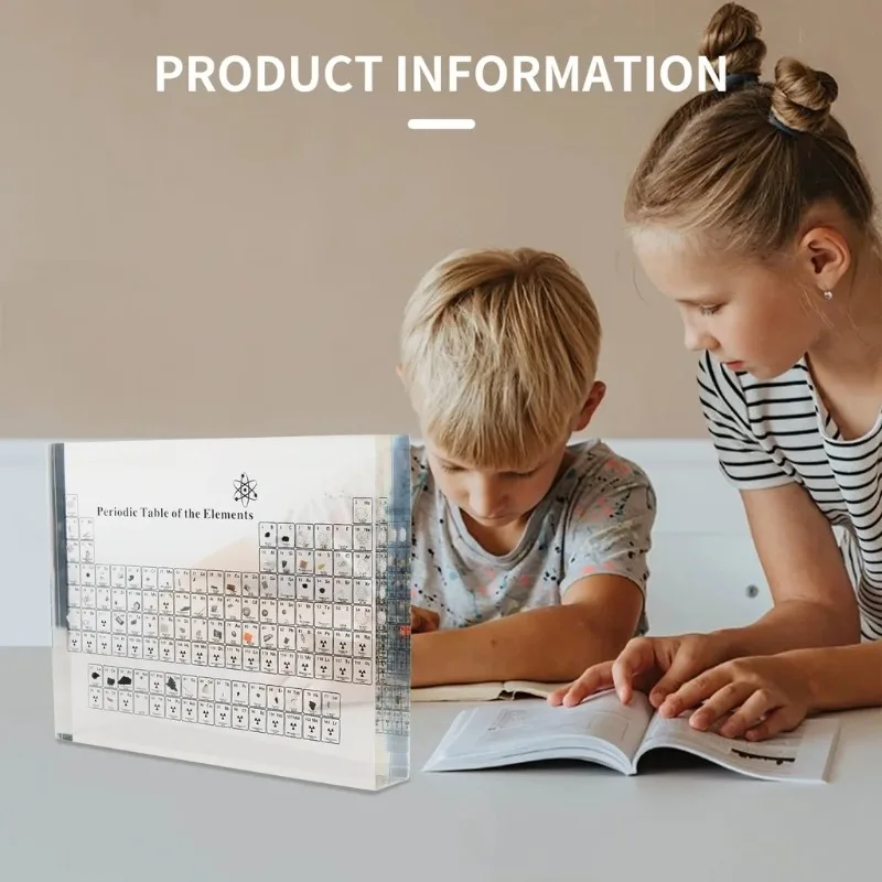 Периодическая таблица с реальными элементами 3D прозрачная периодическая