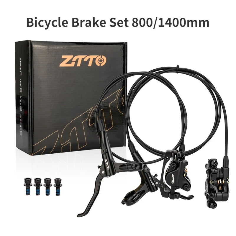 MTB Hydraulic Brake Bicycle Disc Brake Set 800/1400mm Bike Oil Brake Pair Bike Accessories for Electric Bicycle Scooter