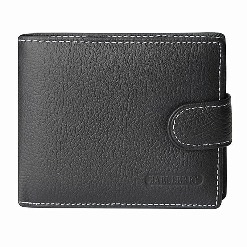 

Baellerry Genuine Leather Wallet Men High Quality Short Clutch Bag Card Holder Male Money Purse Coin Pocket Guarantee !