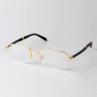brand vintage design business half rim prescription glasses frames men women myopia top quality optical eyeglasses frame mb739d