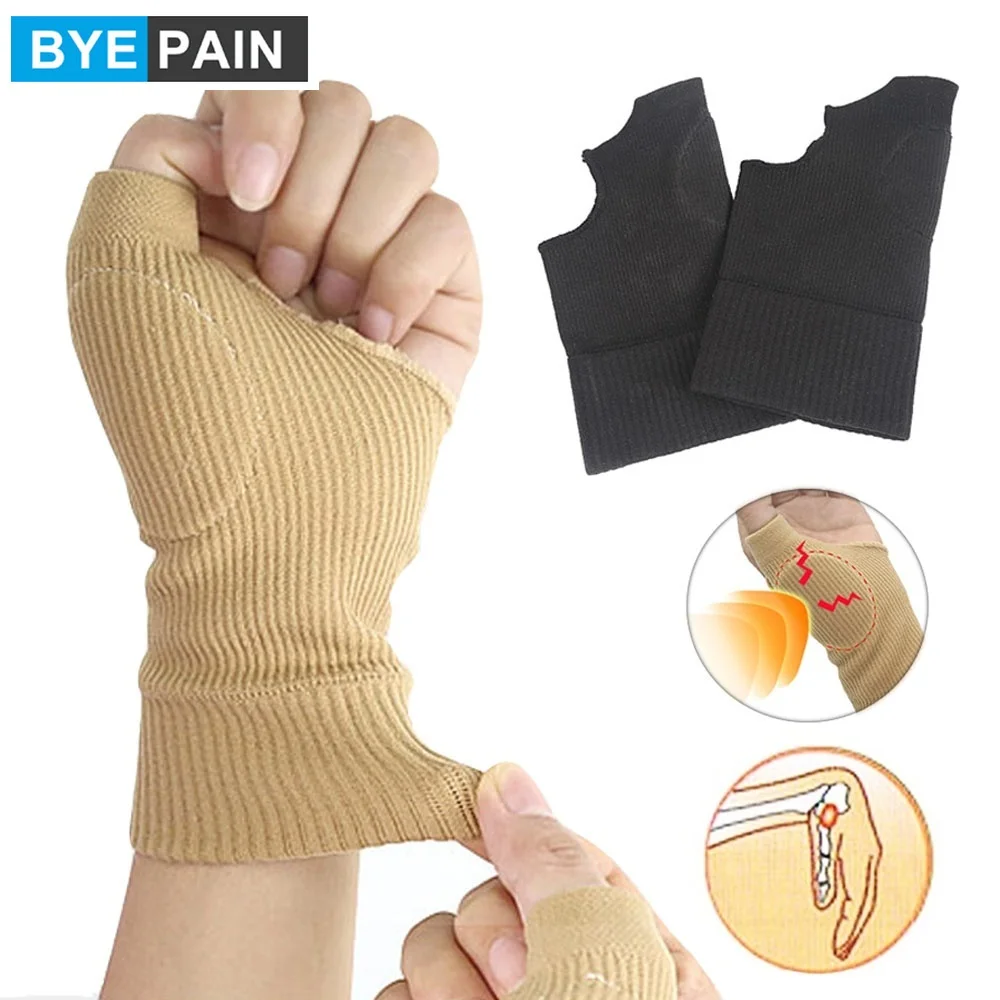 1 para BYEPAIN Thumb Spica stabilizator kciuk wsparcie szyna ręka szyna nadgarstka sport ochronne opaski na nadgarstek miękkie i oddychające