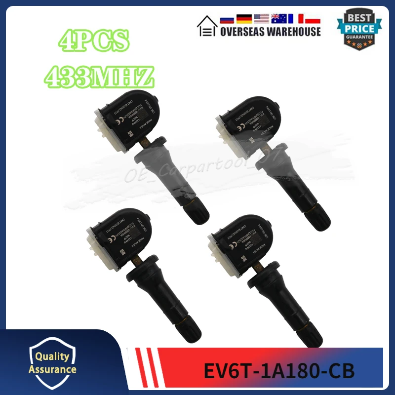 EV6T-1A180-CB датчики давления в шинах TPMS для Ford B-Max C-Max Mondeo Kuga Grand C-Max Focus Fiesta 433 МГц EV6T-1A180-CB датчики давления в шинах TPMS для Ford B-Max C-Max Mondeo Kuga Grand C-Max Focus Fiesta 433 МГц