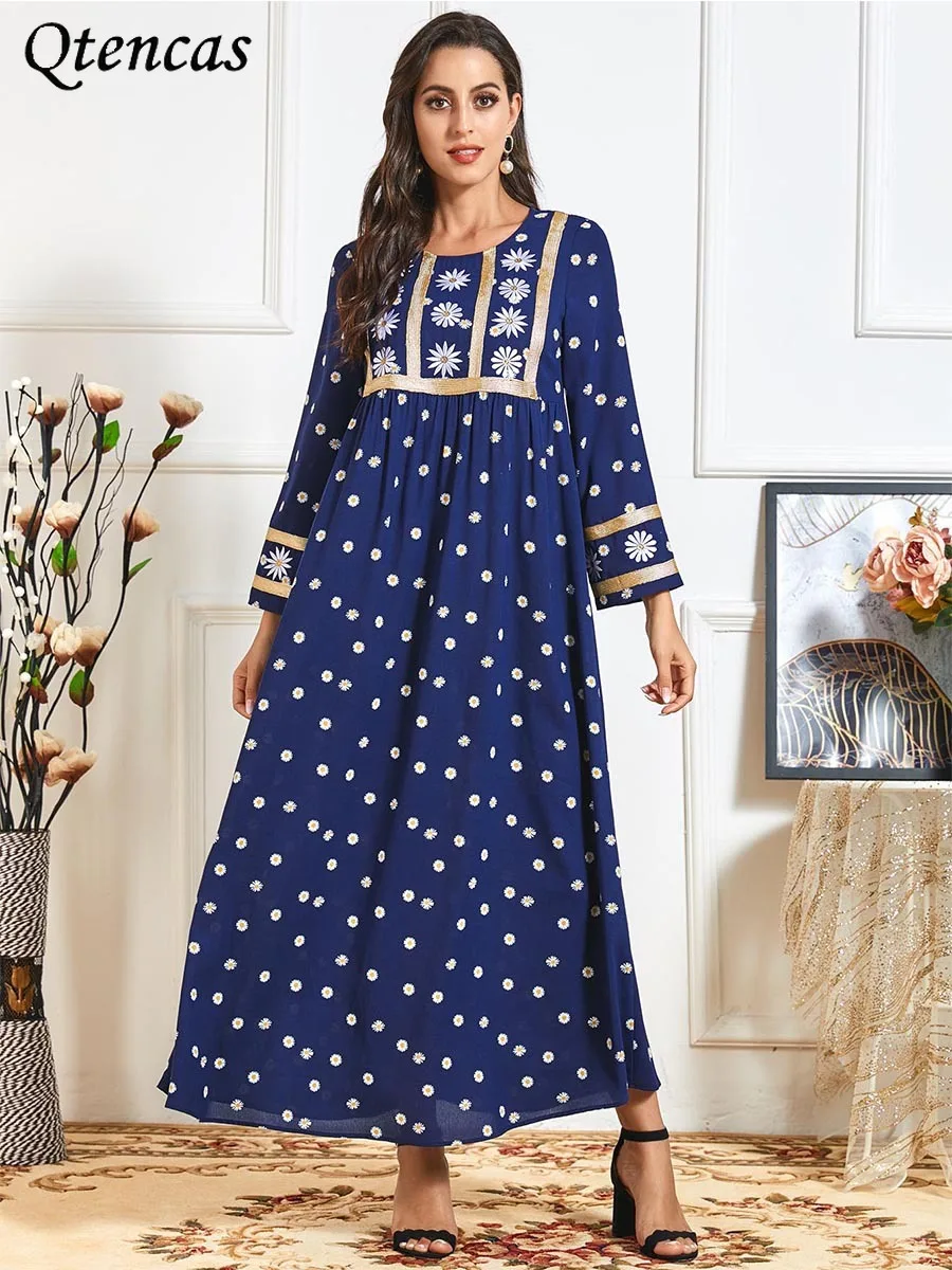 

Muslim Abayas Dresses for Women Turkey Abaya Dubai Hijab Long Dress Kaftan Caftan Marocain Plus Size Islamic Clothing Vestidos