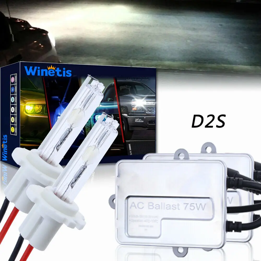 

75 Вт Winetis D2S D4S D2C D2R D4 Hid ксеноновая сменная лампа Hid 5000K
