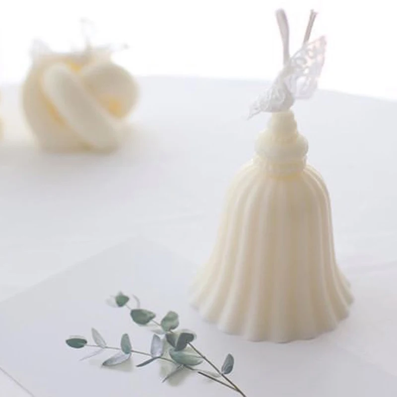 Силиконовая форма в форме колокольчика для свечей формочка сделай сам украшения