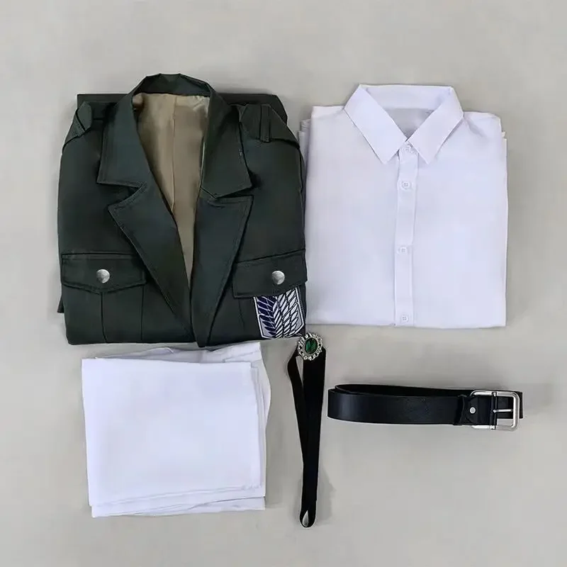 Аниме Атака Титанов Эрен Леви Косплей Костюм Унисекс Shingek No Kyojin Scouting Legion Униформа