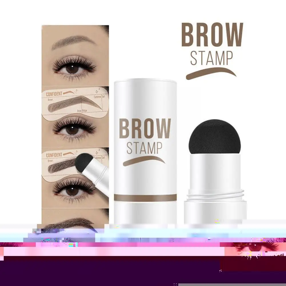 

Eyebrow Stamp Shaping Kit Professional Eye Brow Gel Brushes Eyebrow 10 Makeup Kit Stencils Stamp with Eyebrow W9F8