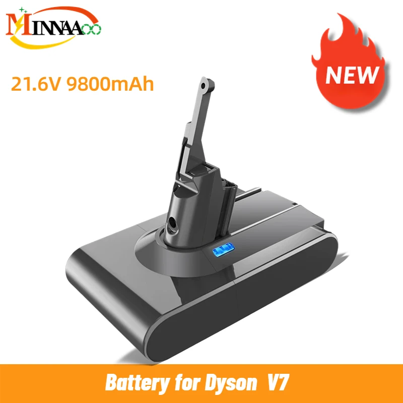 

For Dyson V7 Battery 21.6V 6800mAh/12800mAh Upgraded lithium FLUFFY V7 Animal V7 Pro 225403 229687 Tools Rechargeable Battery