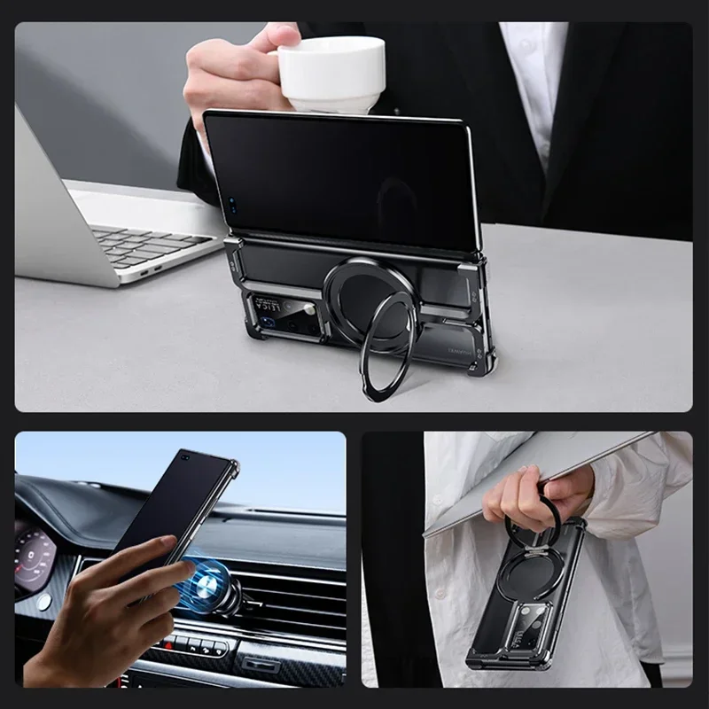 Чехол Oatsbasf для телефона Huawei mate X2/X3/X5 с 360° ° Поворотная подставка Тонкий