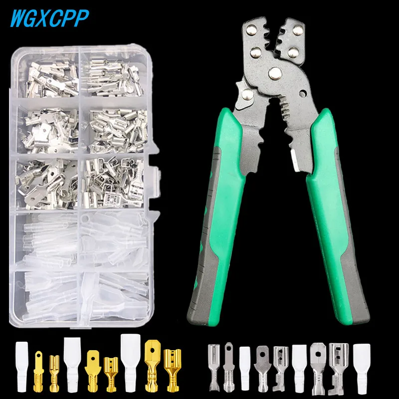 

Boxed,Butt Crimp Terminal 2.8/4.8/6.3mm,Electrical Connector,Female and Male Wire and Cable Splicing Terminal,Termination Pliers