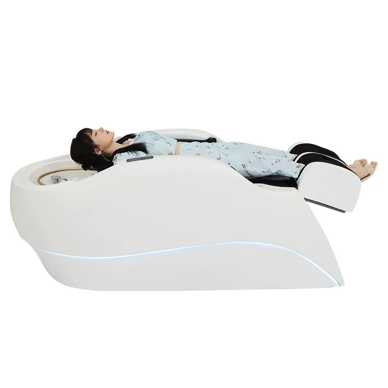 Автоматическая массажная кровать для мытья волос шампунь салона красоты