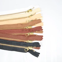 3 dfw japanese genuine ykk closed tail gold copper zipper 17cm long cloth clip suitable for zipper repair kit