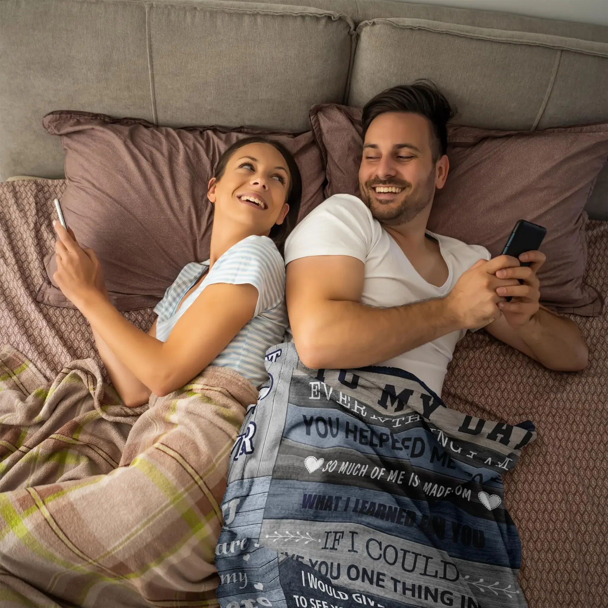 Подарочное одеяло на день рождения для дочери и сына лучший папа свете подарок