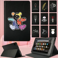 folio tablet case for fire hd 86th7th8thfire 75th7th9thhd 105th7th9th dust proof stand cover flip protective shell