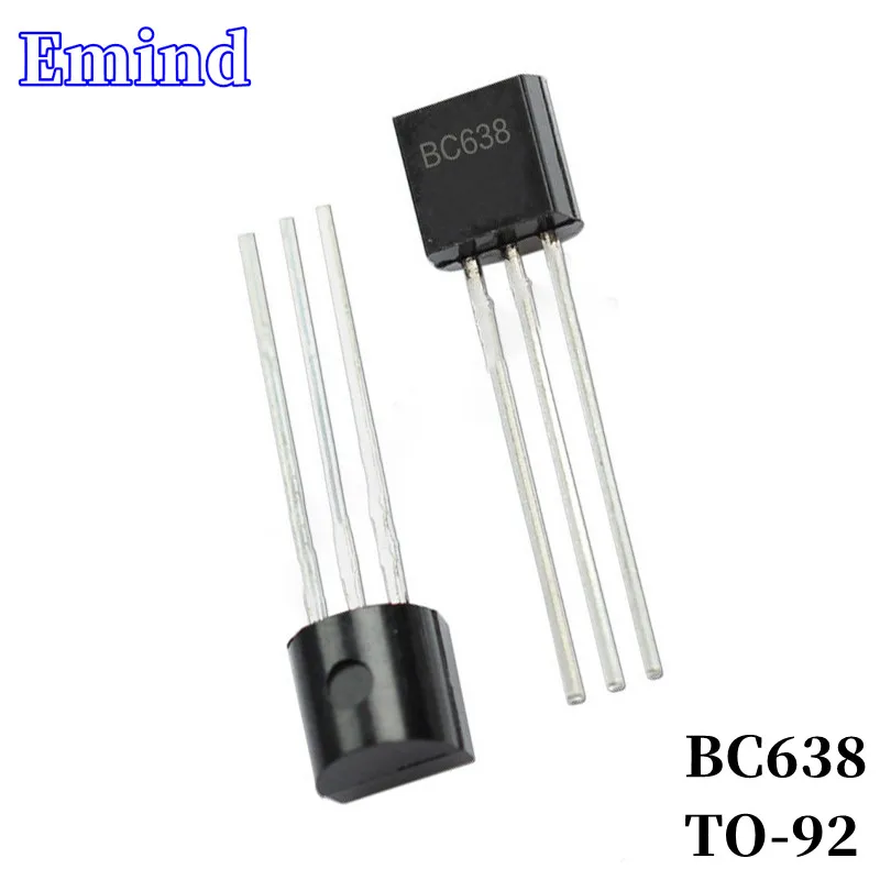 

100Pcs BC638 DIP Transistor TO-92 Type PNP Bipolar Amplifier Transistor 60V/1.5A