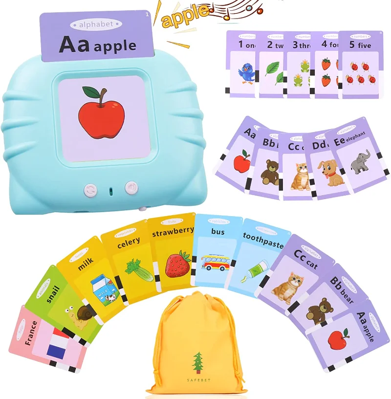 

Детский гаджет для чтения, детский прицел, слова, игры, говорящие флэш-карты, обучающая машинка на английском языке, обучающая электронная книга для малышей
