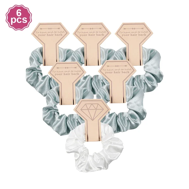 

6 шт., атласные резинки для волос EsenTroye